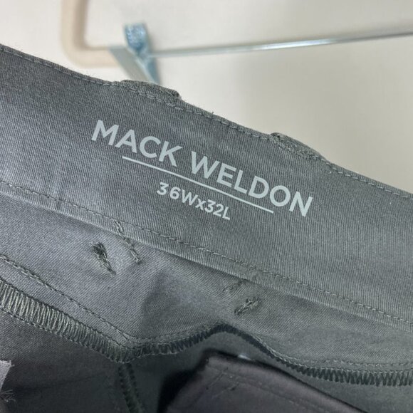 New Mack Weldon Chino Dress Pants Size 36 by 32 Asphalt Grey Technical Modern - Picture 3 of 11